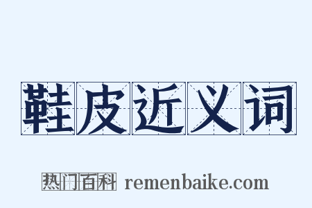 鞋皮近义词是什么意思的图片